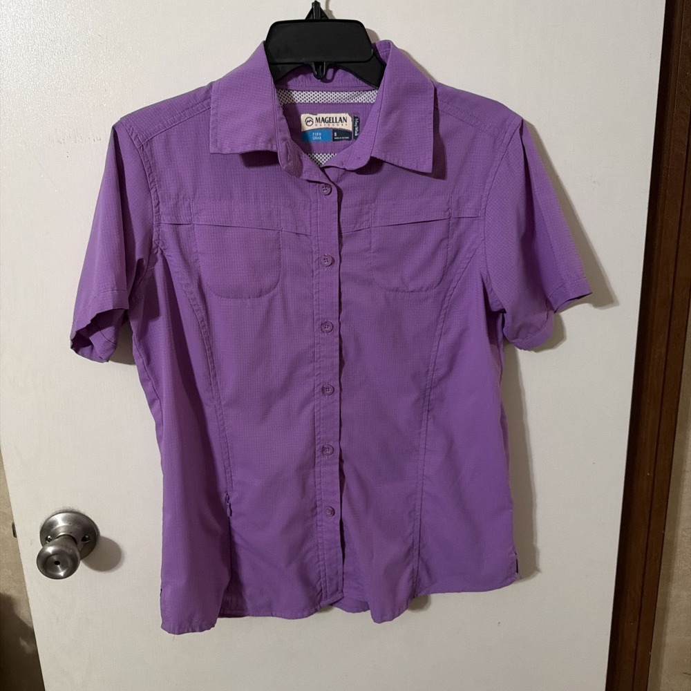Womens Magellan Sportswear Button Down Shirt/Top/Blouse Size S